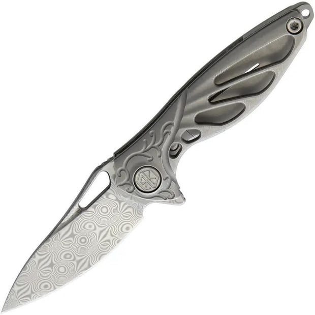 Rike Knife Hummingbird Framelock Satin MINI PLAIN by Rike Knife