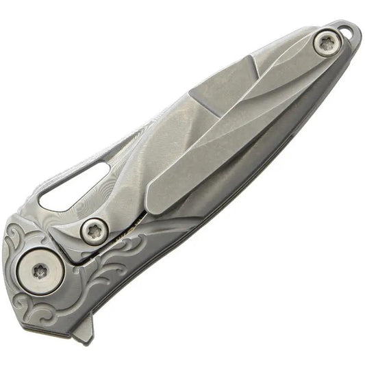 Rike Knife Hummingbird Framelock Satin MINI PLAIN by Rike Knife