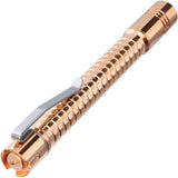ReyLight Pen Light Copper PENLIGHT-CP-FRAG - Rechargeable Copper Penlight With Nichia 519a 4000K LED Four Modes Clip by ReyLight