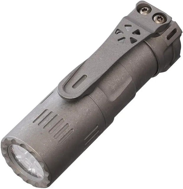 ReyLight Rook Flashlight Ti ROOK-TI-SW - Rechargeable Titanium With Nichia 519A 4000K LED And 4 Modes by ReyLight