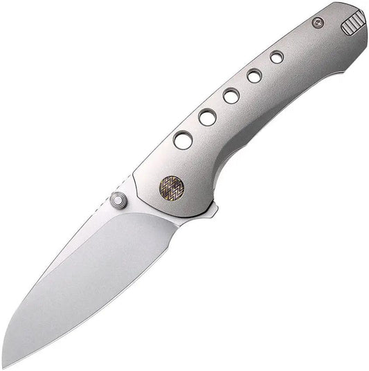 Remette Bee Framelock Ti RT-31022 - Orange Peel Titanium Handle Bead Blast Bohler M390 Blade Pocket Clip by REMETTE