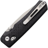 Remette Aurora Crossbar Lock Black Aura G1 - 3 Inch Sandvik 14C28N Blade, Black G10 Handle by REMETTE