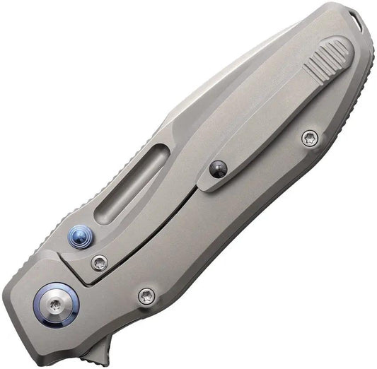 Remette TwoFace Framelock Knife - Pearlescent Dual Grind M390 Blade With Titanium Handle by REMETTE