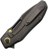 Remette TwoFace Framelock - Black DLC Coated M390 Spear Point Blade With Titanium Handle And Extended Tang by REMETTE
