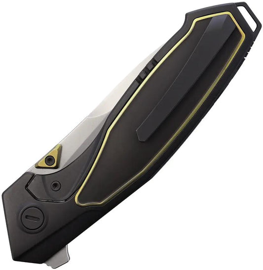 Remette Kingfisher Framelock Ti RTKF2 - Titanium Frame Lock Knife With 3.5in M390 Satin Drop Point Blade by REMETTE
