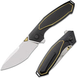 Remette Kingfisher Framelock Ti RTKF2 - Titanium Frame Lock Knife With 3.5in M390 Satin Drop Point Blade by REMETTE