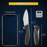 Remette Kingfisher Framelock Ti RTKF2 - Titanium Frame Lock Knife With 3.5in M390 Satin Drop Point Blade by REMETTE