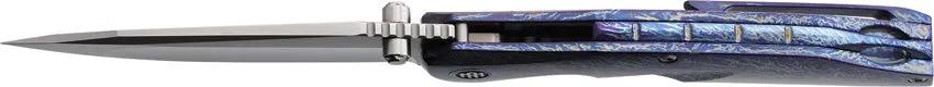 Remette Cool Whale Framelock Ti RTCL-T3 - Pearlescent Blade and Lightning Strike Anodized Titanium Handle by REMETTE