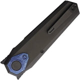 REMETTE Infinite Power B-Linerlock RTIP-D - Black DLC Bohler M390 Dagger Blade With Titanium Handle by REMETTE