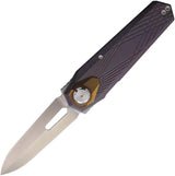 Remette Infinite Power B-Linerlock RTIP-G - Blue Anodized Titanium Handle With Gold Onlay And M390 Dagger Blade by REMETTE