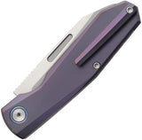 Remette Squirrel Slip Joint Knife - Purple Titanium Handle with Bohler M390 Blade 3.94in Closed by REMETTE