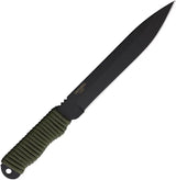Ranger Knives Shank Fixed Blade OD Cord RN9410G - Cord Wrapped Handle, Full Tang, 6 Inch Carbon Steel Blade by Ranger Knives