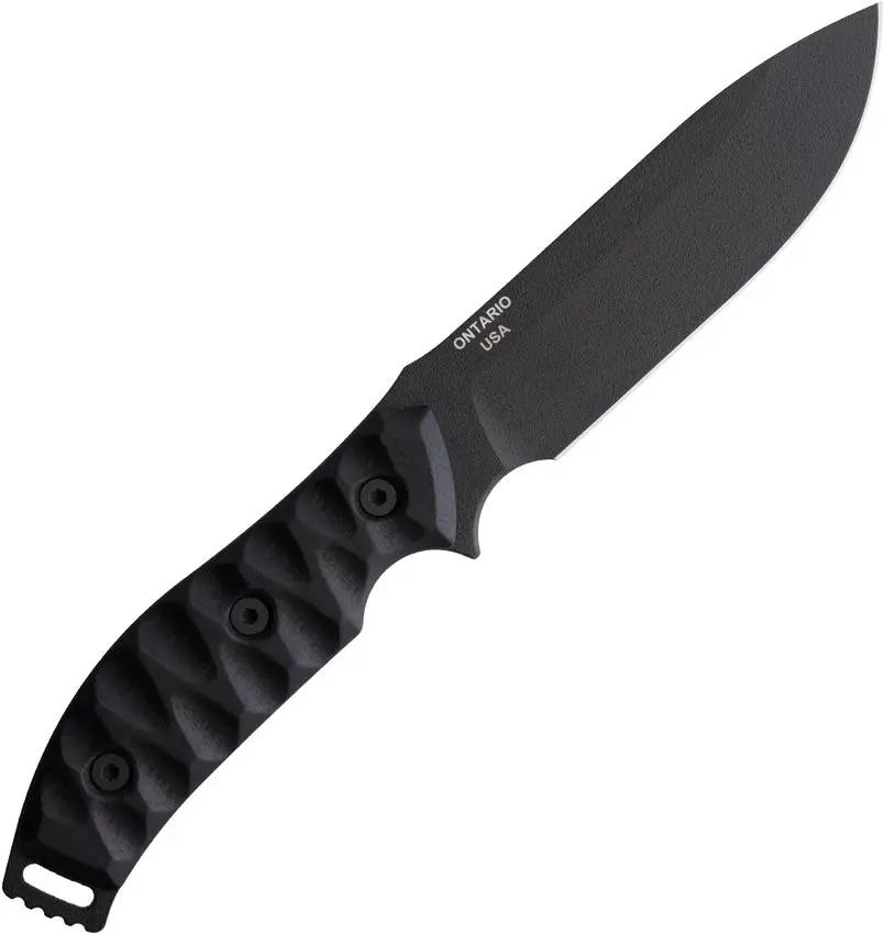 Ranger Knives Ranger 4.5 Fixed Blade Black RN9470 - Black Coated Carbon Steel Drop Point Blade by Ranger Knives
