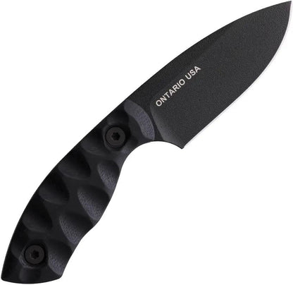 Ranger Knives Model 3 Fixed Blade - Black Coated Carbon Steel Drop Point Blade With Full Tang And Kydex Sheath by Ranger Knives