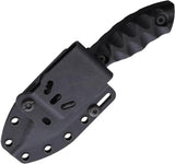 Ranger Knives Model 3 Fixed Blade - Black Coated Carbon Steel Drop Point Blade With Full Tang And Kydex Sheath by Ranger Knives