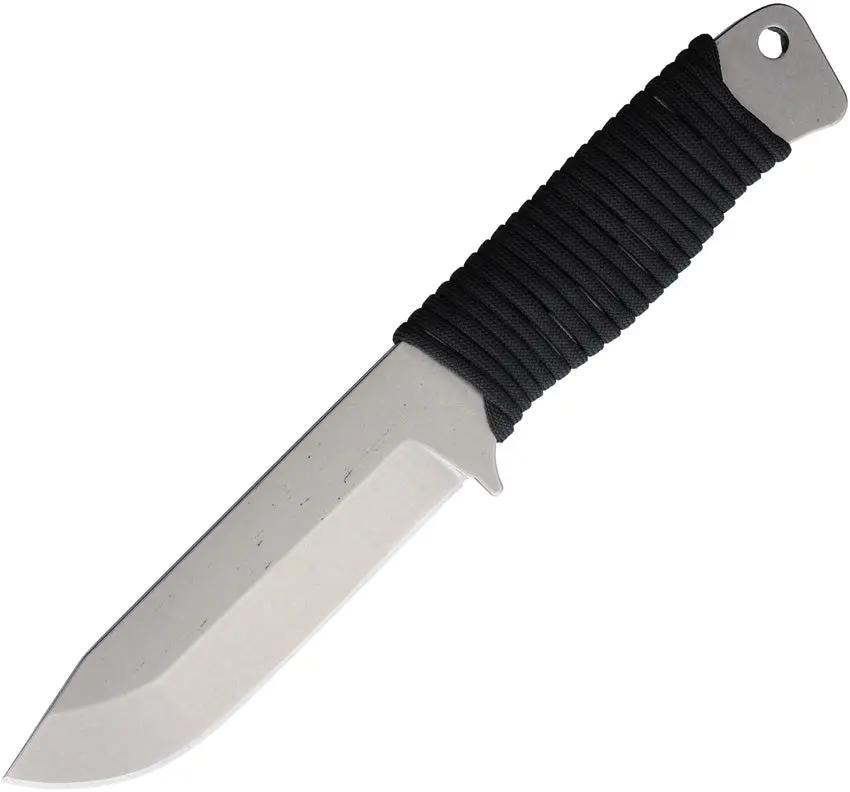 Rogan USA RFK Fixed Blade Knife Black - Full Tang 9in Overall With 4.5in Stonewash 1095HC Blade Adjustable Sheath by Rogan USA