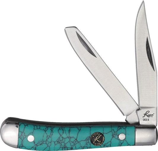 Roper Knives Peanut Green Stone RP0006G by Roper Knives