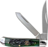 Roper Knives Trapper Green Bone Carbon RP0008CGB by Roper Knives