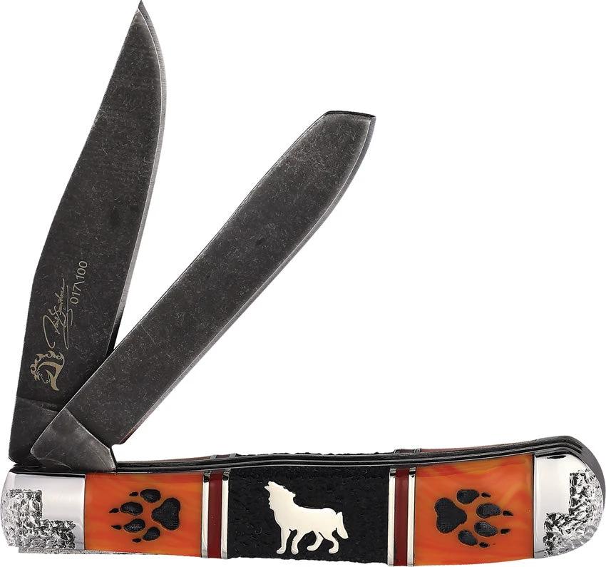 Roper Knives Yellowhorse Wolftrax Trapper RP411 by Roper Knives