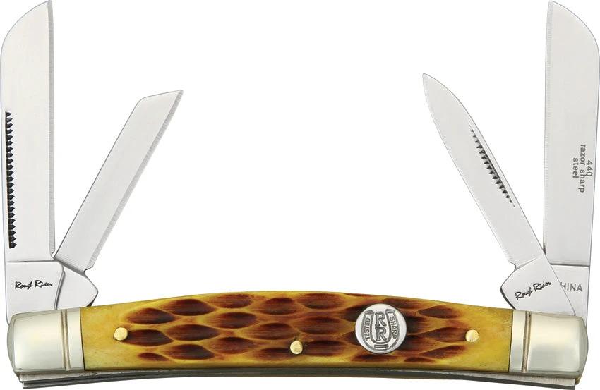 Rough Rider Congress Amber Bone KB401 by Rough Rider