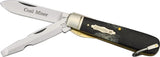 Rough Rider Electricians Knife KB265 BLACK SMOOTH BONE by Rough Rider