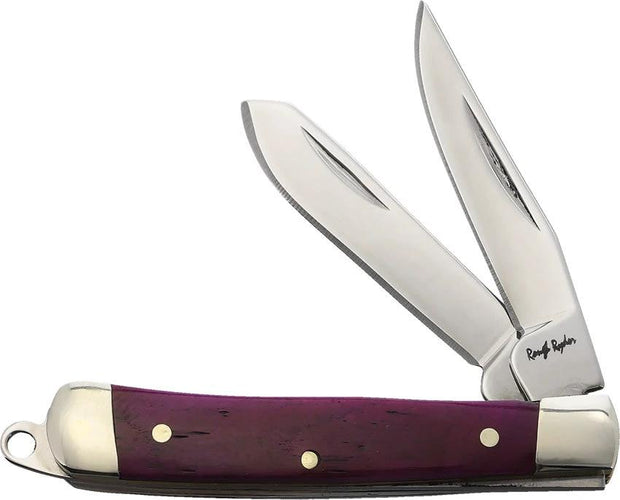 Rough Rider Tiny Trapper Purple Smooth Bone 2 Inch EDC by Rough Rider