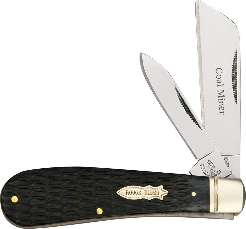 Rough Rider Coal Miner KB277 BLACK JIG BONE by Rough Rider
