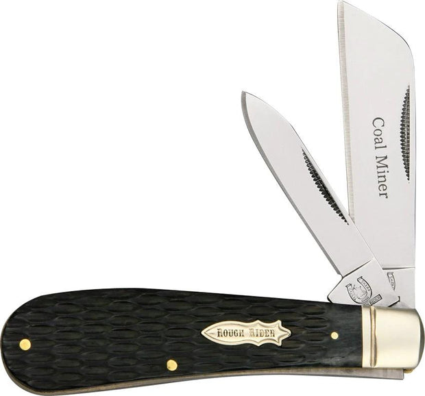 Rough Rider Coal Miner KB277 BLACK JIG BONE by Rough Rider