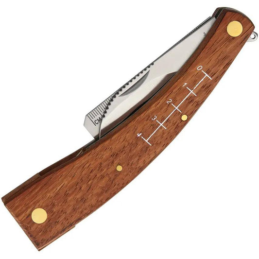 Rough Rider Mushroom Knife With Internal Boar Hair Brush And Dual Ruler - Compact 5.38 Inch Foragers Tool by Rough Rider