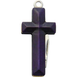 Rough Rider Cross Knife Purple Smooth Bone Satin Clip Point Blade EDC Pocket Knife by Rough Rider