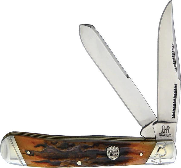 Rough Rider Trapper Brown Stag Bone KB201R by Rough Rider