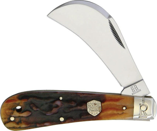 Rough Rider Hawkbill Brown Stag Bone KB117R by Rough Rider