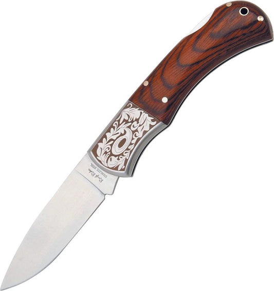 Rough Rider Lockback Knife 22235LA Premium Stainless Blade Wood Handle For Everyday Carry by Rough Rider