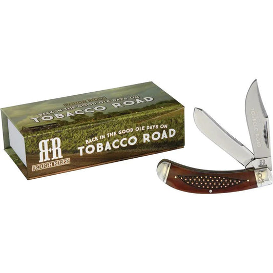 Rough Rider Tobacco Road Bow Trapper KB27R - 4 Inch Closed Spey Blades With Stainless Clip For Outdoor Enthusiasts by Rough Rider