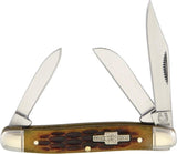Rough Rider Small Stockman Amber Bone KB305 by Rough Rider