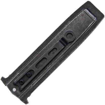 Rough Rider Swing Blade Knife RR1979 For Everyday Carry Rugged 3.75in Closed 2.5in Black Stonewash Blade by Rough Rider