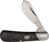 Rough Rider Midnight Ice Knife Premium EDC Ready Satin 440 Stainless Deep Belly Blade Carbon Fiber Handle Lanyard Hole by Rough Rider