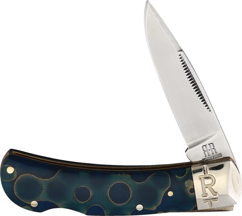 Rough Rider Lockback Blue Swirl KA05R by Rough Rider
