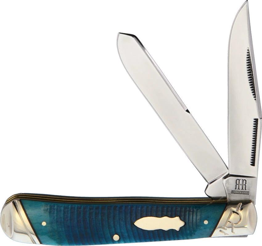 Rough Rider Black and Blue Trapper KB201R RR2115 by Rough Rider