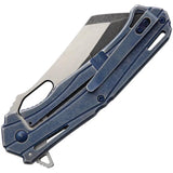 Rough Rider Framelock Knife Blue Stonewash RR2145 - Compact EDC With 3.63 Inch Stainless Blade by Rough Rider