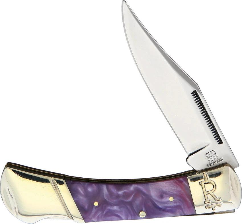 Rough Rider Purple Swirl Lockback RR2149 / KA09R by Rough Rider