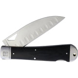 Rough Rider Pocket Chef Lockback RR2196 - 4 Inch Satin Blade With Black Micarta Handle For Everyday Carry by Rough Rider