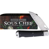 Rough Rider Pocket Chef Lockback RR2196 - 4 Inch Satin Blade With Black Micarta Handle For Everyday Carry by Rough Rider