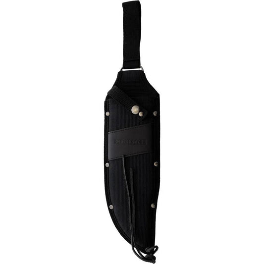 Rough Rider Black Mule Bowie RR2233 - 10 Inch Satin Blade Rugged Rubber Handle Nylon Belt Sheath for Outdoorsmen by Rough Rider