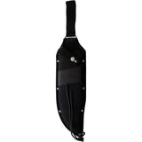 Rough Rider Black Mule Bowie RR2233 - 10 Inch Satin Blade Rugged Rubber Handle Nylon Belt Sheath for Outdoorsmen by Rough Rider