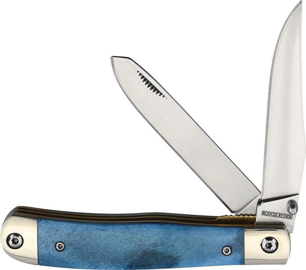 Rough Rider Trapper Blue Smooth Bone A/O BF111462 BLUE SMOOTH BONE by Rough Rider