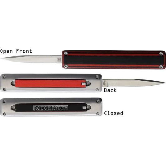 Rough Rider Zipper Red G10 Slider Knife RR2242 - Premium Lever Action EDC For Outdoor Enthusiasts by Rough Rider