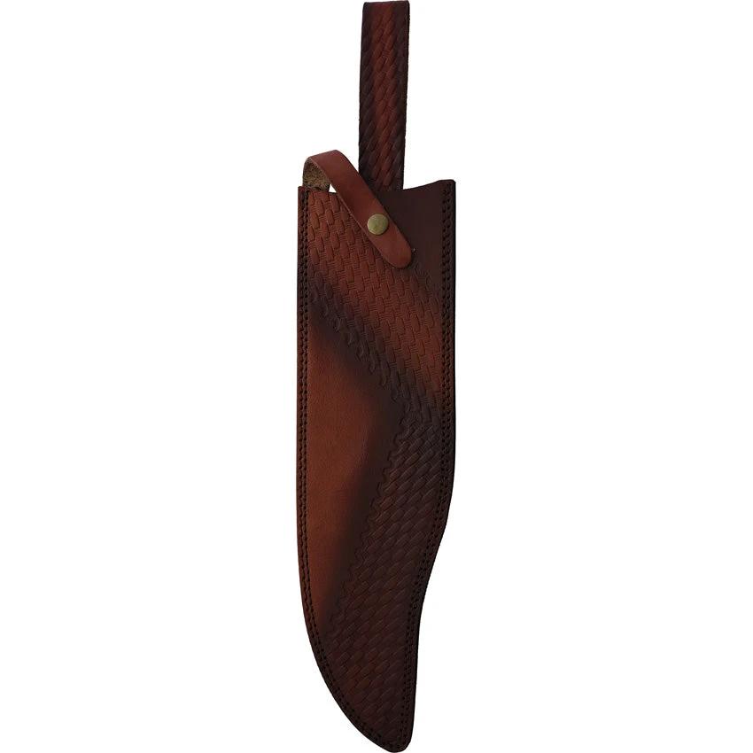 Rough Rider Bowie Knife Stainless Steel 21 Inch Full Tang Stag Bone Handle With Leather Sheath For Collectors by Rough Rider