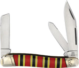 Rough Rider Texas Stockman Coral Snake Knife For EDC Enthusiasts Triple Blade Stainless 4.88 Inch Closed by Rough Rider