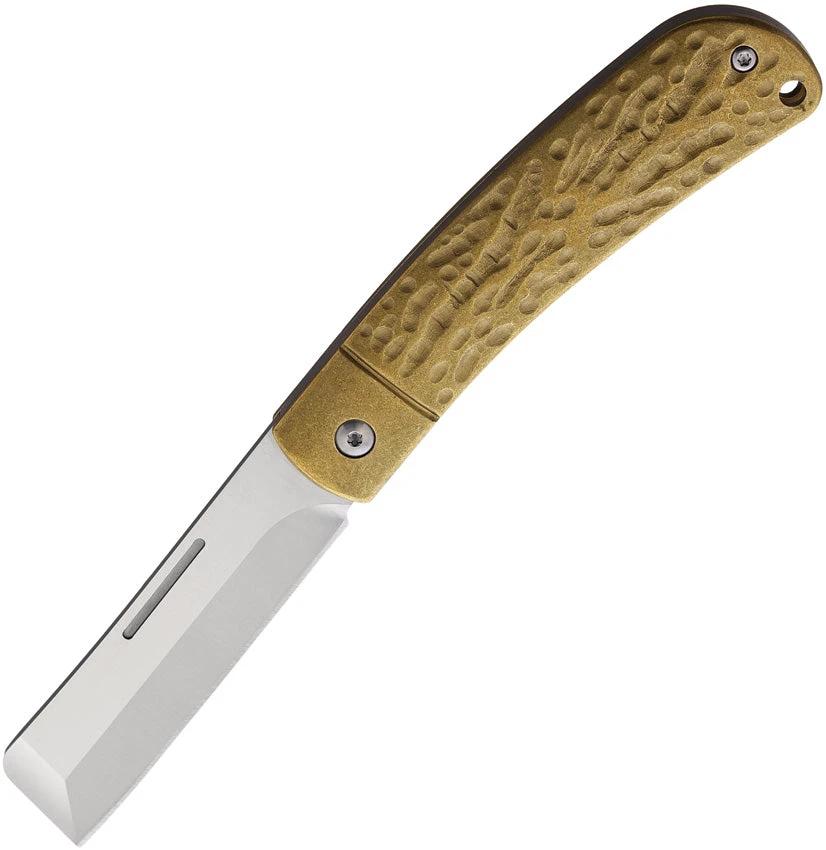 Rough Rider APTA Folder Brass RR2284 BRASS SLIP JOINT VG10 by Rough Rider